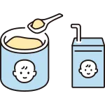 Powdered Milk And Liquid Milk SVG Icon